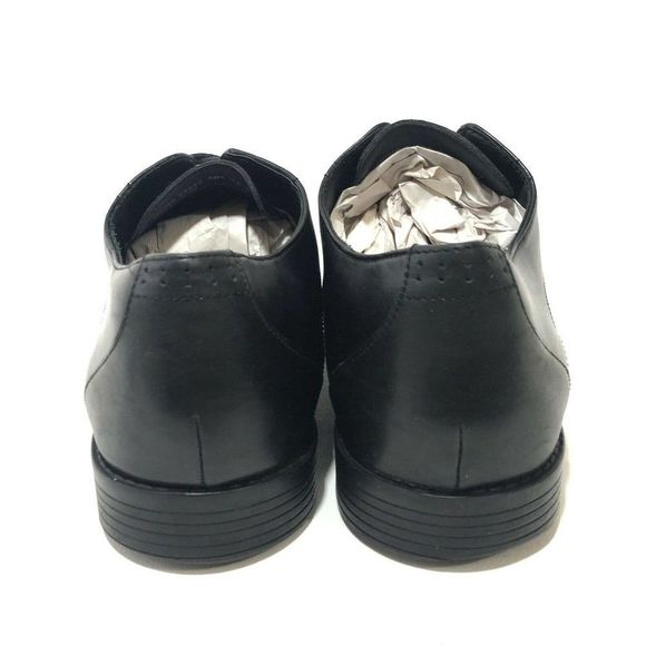 Stacy Adams Black Leather Oxford Dress Shoes Mens Size 12 W 24968 - Picture 3 of 5